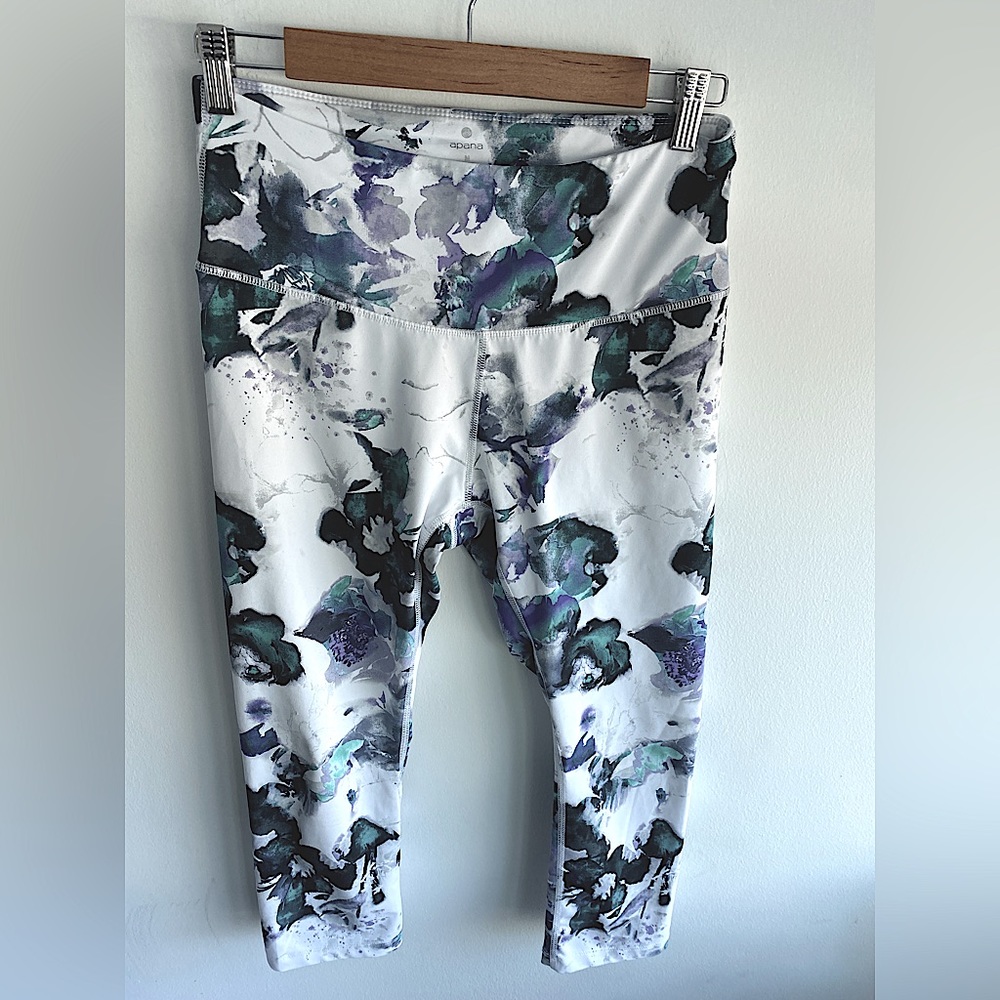 Apana Floral Cropped Leggings M